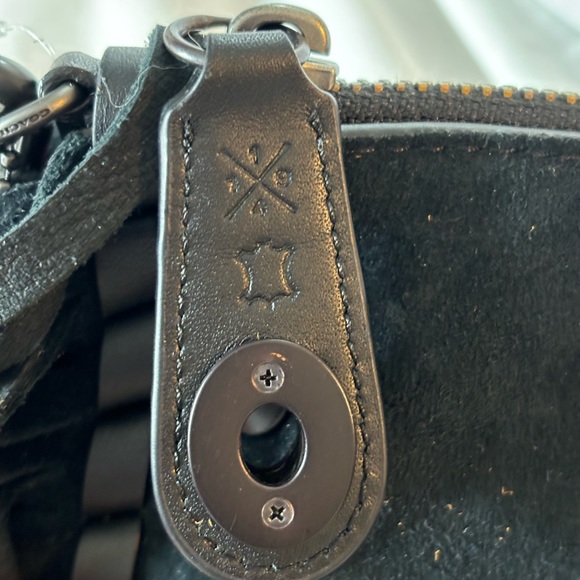 Coach Suede Fringe Turnlock Clutch 86480 - Picture 9 of 14